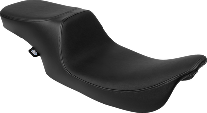 Drag Specialties Predator 2-Up Seat – Vinyl – Smooth – w/o Backrest – FL '97-'07