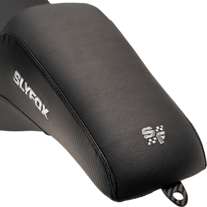Slyfox Drifter Seat – Gray Logo – Smooth Vinyl – Carbon Fiber – FL '08-'23 – view 4