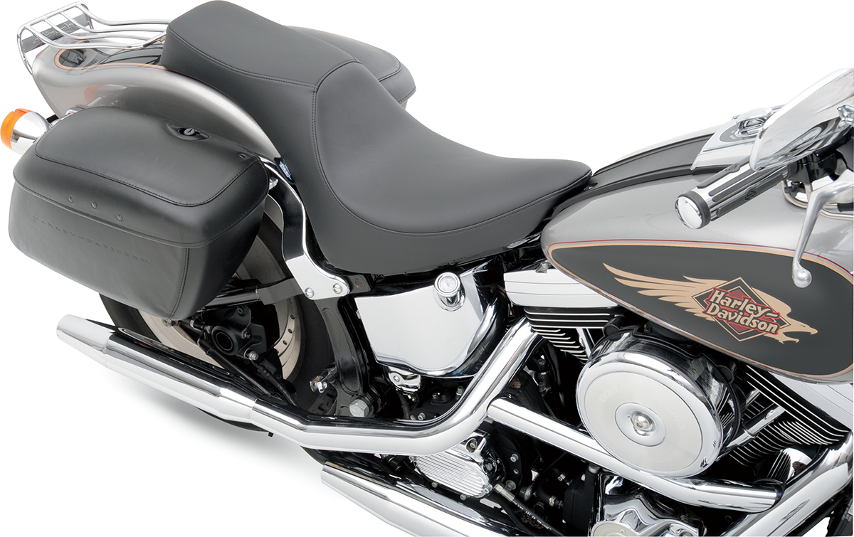 Drag Specialties Predator 2-Up Seat – Smooth – FXST/FLST '84-'99 – view 3