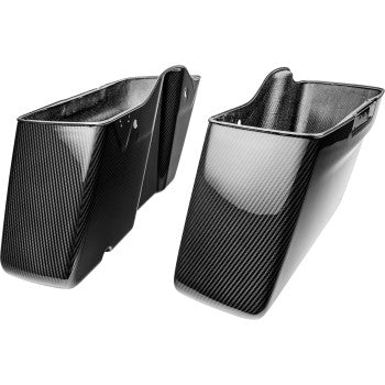 SlyFox Carbon Fiber Saddlebag Bottoms – Gloss or Matte Clear for 2014–2023 Harley-Davidson Touring Models