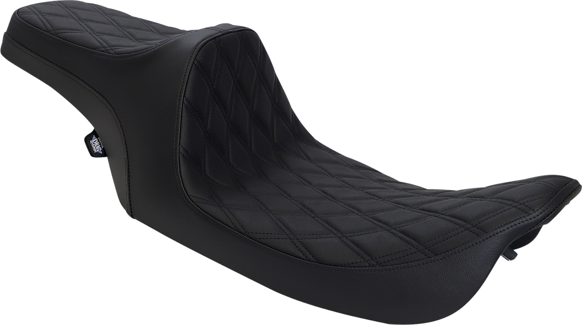 Drag Specialties Predator III Seat – Double Diamond – Black Stitched – FLHR/FLHX '99-'07