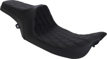 Drag Specialties Predator III Seat – Double Diamond – Black Stitched – FLHR/FLHX '99-'07