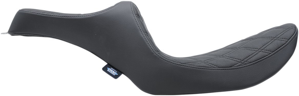 Drag Specialties Predator III Seat – Double Diamond – Black Stitching – FXR '82-'00 – view 2