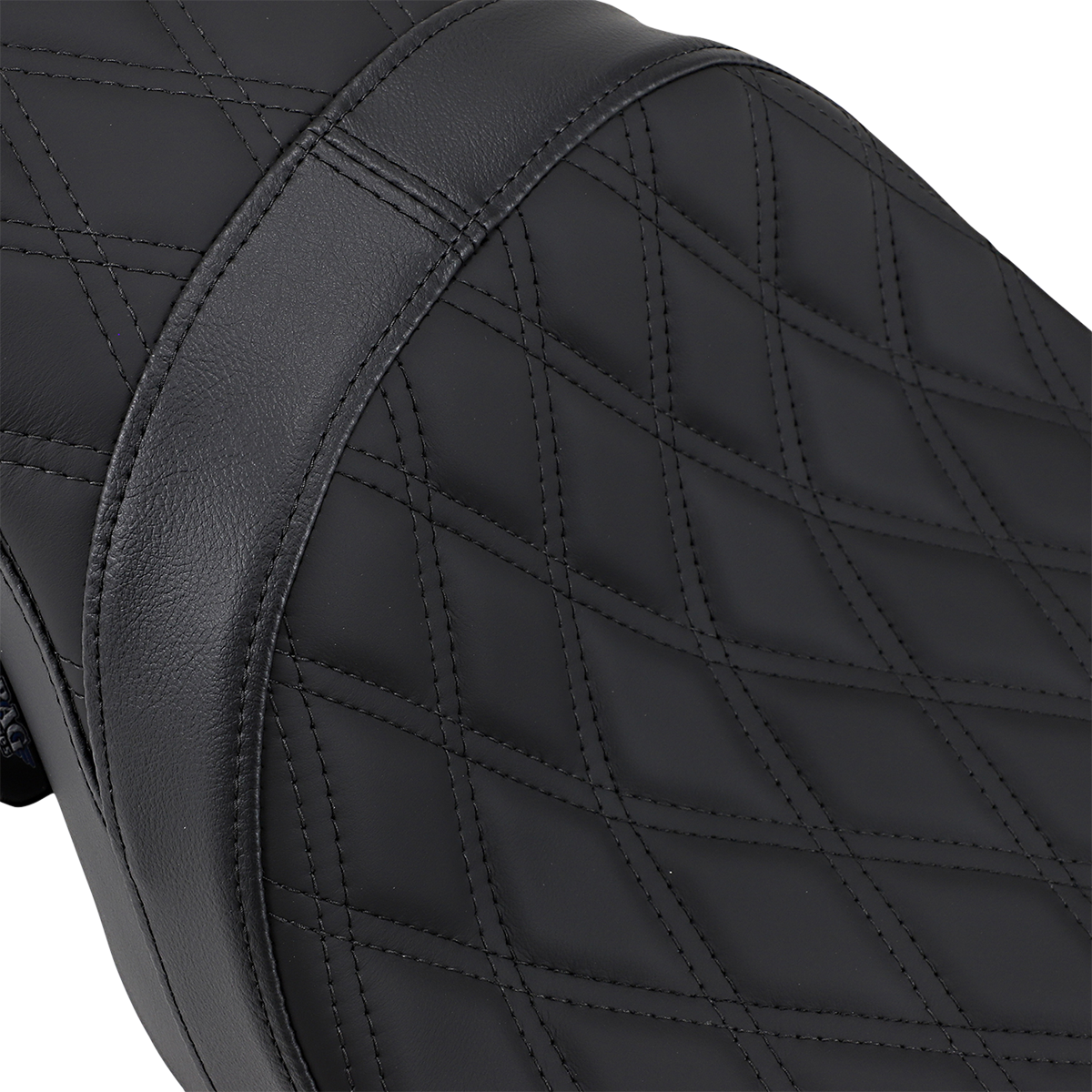 Drag Specialties Predator 2-Up Seat – Double Diamond – Black Stitching – FL '08-'23 – view 2