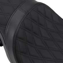 Drag Specialties Predator 2-Up Seat – Double Diamond – Black Stitching – FL '08-'23 – view 2