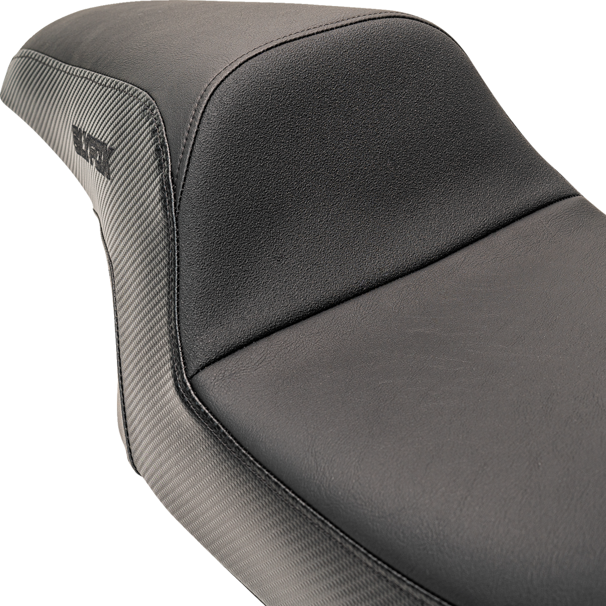Slyfox Drifter Seat – Black Logo – Smooth Vinyl – Carbon Fiber – FL '08-'23 – view 4
