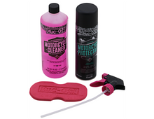 Muc-Off Motorcycle Care Kit - Cleaner/Spray Duo with Sponge