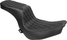 Drag Specialties Predator 2-Up Seat – Vinyl – Double Diamond – Black Stitching – FLSB/FXLRS '18-'24