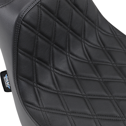 Drag Specialties Predator III Seat – Double Diamond – Black Stitched – FXFB/S '18-'23 – view 2