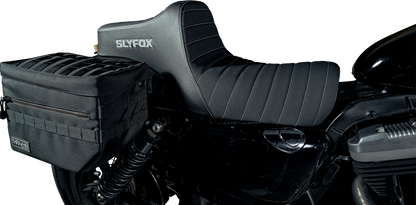 Slyfox High Noon Seat – Vinyl – Classic Stitch – Silver Logo – Silver Stitch – XL '04-'22 – view 4
