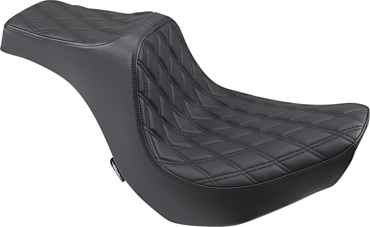 Drag Specialties Predator III Seat – Double Diamond – Black Stitching – FXBR/S '18-'20