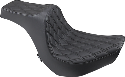 Drag Specialties Predator III Seat – Double Diamond – Black Stitching – FXBR/S '18-'20