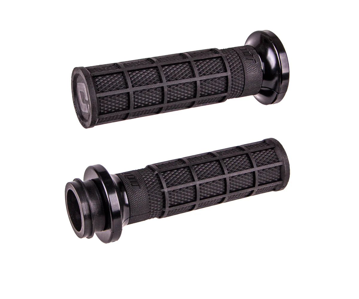 Harley-Davidson 2008-2023 TBw : Kit de poignées Hart-Luck Signature Full-Waffle Lock-On pour V-Twin