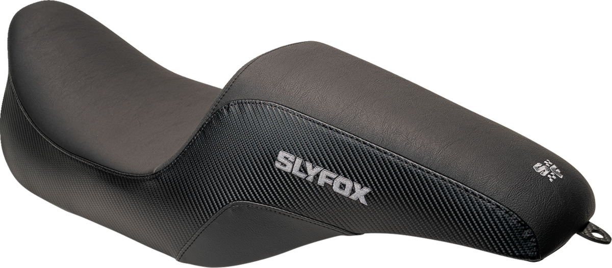 Slyfox Drifter Seat – Gray Logo – Smooth Vinyl – Carbon Fiber – FL '97-'07 – view 2