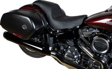 Drag Specialties Predator Seat – Double Diamond w/ Black Sitching – Vinyl – FLSB/FXLR '18-'23 – view 2