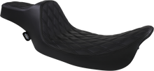Drag Specialties Extended Reach Predator III Seat – Double Diamond – Black Stitching – FL '99-'07