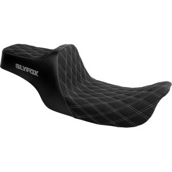 SlyFox High Noon Black & Gray Diamond Stitch For 2006 - 2017 Dyna