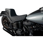 Slyfox Highnoon Tuck N Roll Seat – Black Logo – Harley Softail 2018–2023