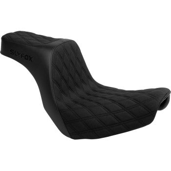 Slyfox Highnoon Seat – Black Logo –  Softail FXLRS / FXLRST 2018–2025