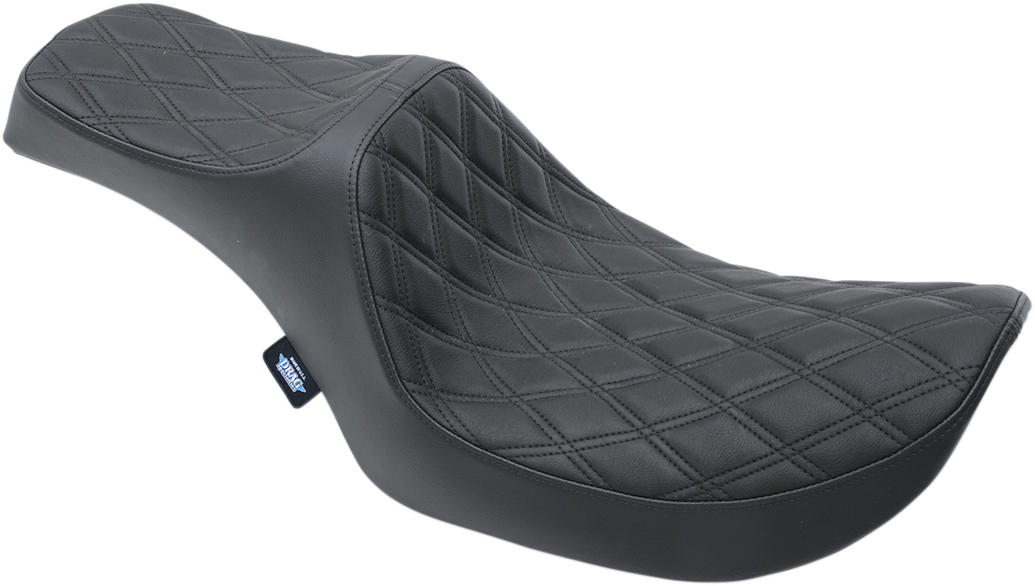 Drag Specialties Predator III Seat – Double Diamond – Black Stitching – FXR '82-'00