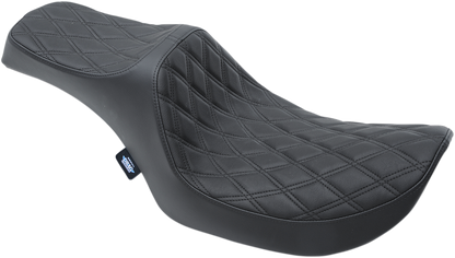 Drag Specialties Predator III Seat – Double Diamond – Black Stitching – FXR '82-'00