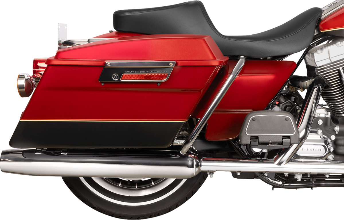 Drag Specialties Predator 2-Up Seat – Solar Leather – Smooth – w/o Backrest – FL '97-'07 – view 4