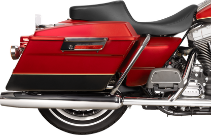 Drag Specialties Predator 2-Up Seat – Solar Leather – Smooth – w/o Backrest – FL '97-'07 – view 4