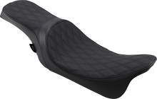 Drag Specialties Predator 2-Up Seat – Double Diamond – Black Stitching – FL '08-'23