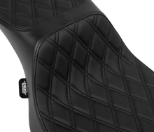 Drag Specialties Performance Predator 2-Up Seat – Vinyl – Black Double Diamond Stitch – FLHX/FLTR '23-'24 – view 2