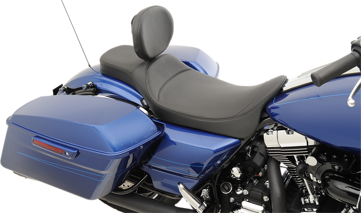 Drag Specialties Extended Reach Predator Seat – Mild Stitched – Backrest Recepticle – FL '08-'24 – view 5