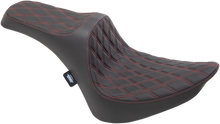 Drag Specialties Predator III Seat – Double Diamond – Red Stitching – FXST/FLST '84-'99