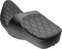 Slyfox Chariot Seat – Black Double Diamond Stitch – Black Logo – FLH/FLT '09-'23.5 – view 2