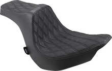 Drag Specialties Predator III Seat – Double Diamond – Black Stitching – FLFB/S '18-'25