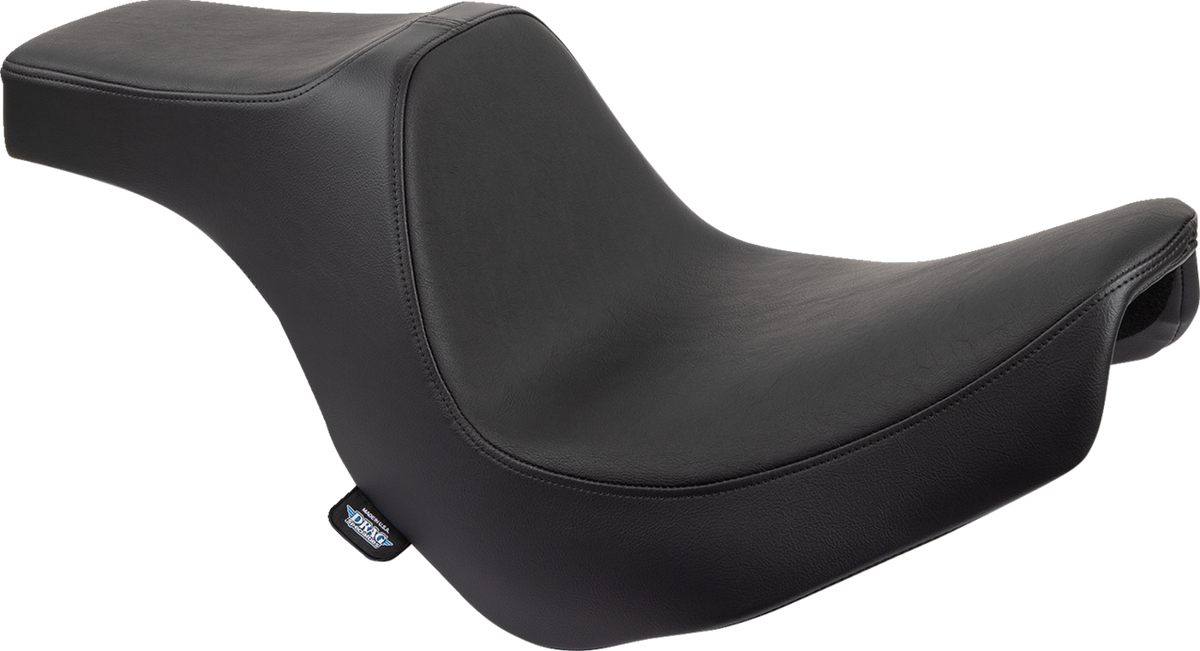 Drag Specialties Predator III 2-Up Seat – Vinyl – Smooth – Black – FL/FX '18-'24