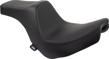 Drag Specialties Predator III 2-Up Seat – Vinyl – Smooth – Black – FL/FX '18-'24