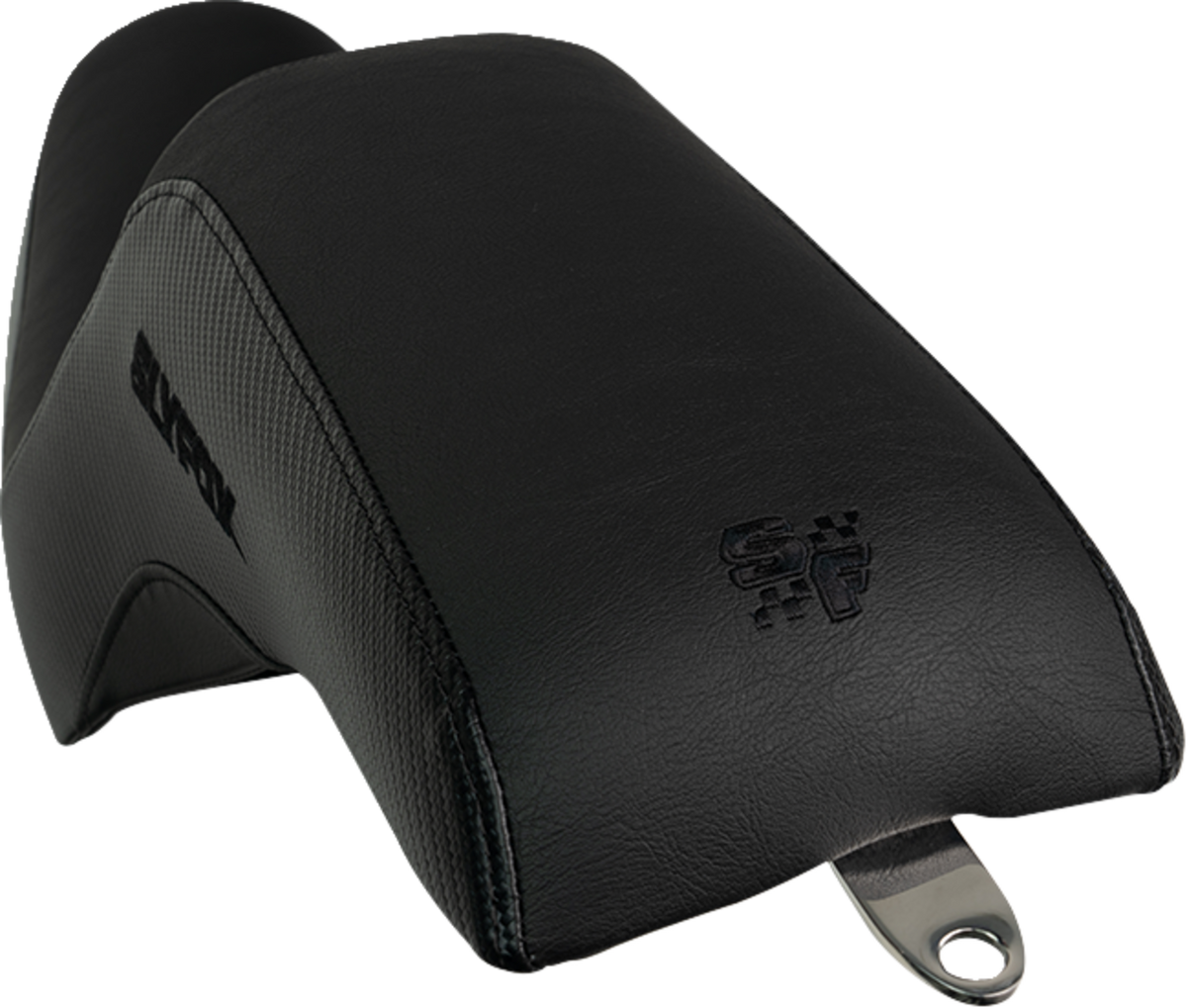 Slyfox Drifter Seat – Black Logo – Black Vinyl – Smooth – FXR '82-'00 – view 2