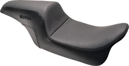 Slyfox Drifter Seat – Black Logo – Smooth Vinyl – Carbon Fiber – FL '97-'07