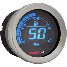 HD-02F | Medidor de nivel de combustible | para Harley-Davidson | Plateado + Negro