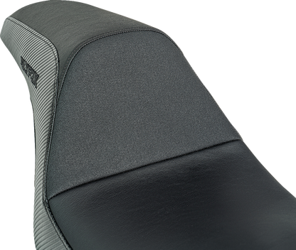 Slyfox Drifter Seat – Black Logo – Black Vinyl – Smooth – FXR '82-'00 – view 3