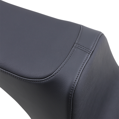 Drag Specialties Predator III 2-Up Seat – Vinyl – Smooth – Black – Softail '06-'17 – view 2