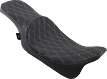 Drag Specialties Predator 2-Up Seat – Double Diamond – Silver Stitching – FL '08-'23