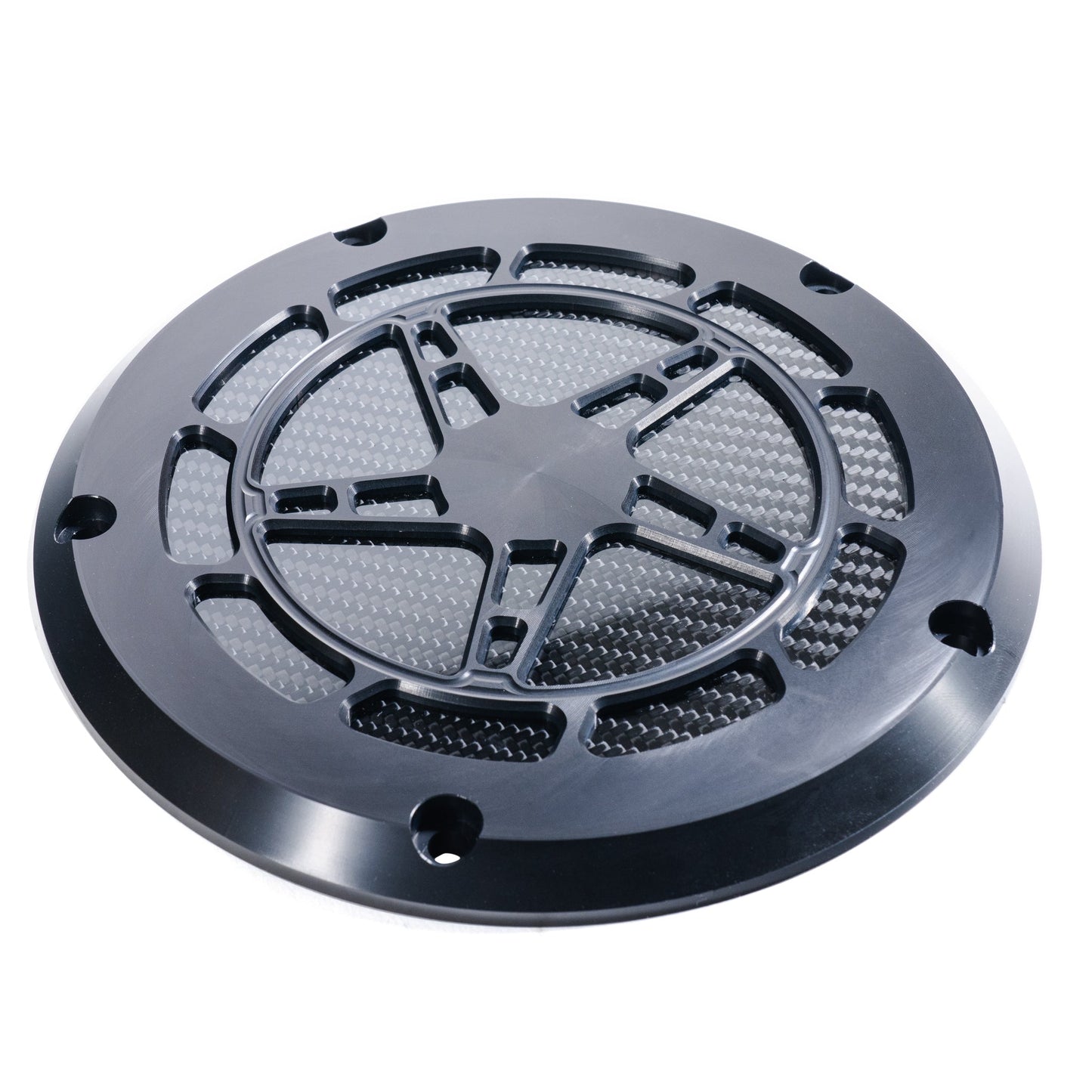 Hofmann Designs M8 Bagger Billet Aluminum & Carbon Fiber Derby Cover — Signature Series