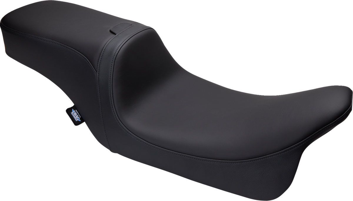 Drag Specialties Predator 2-Up Seat – Solar Leather – Smooth – w/ Backrest Receptacle – FL '08-'23