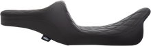 Drag Specialties Predator III 2-Up Seat – Double Diamond – Black Thread – FL '99-'07 – view 2