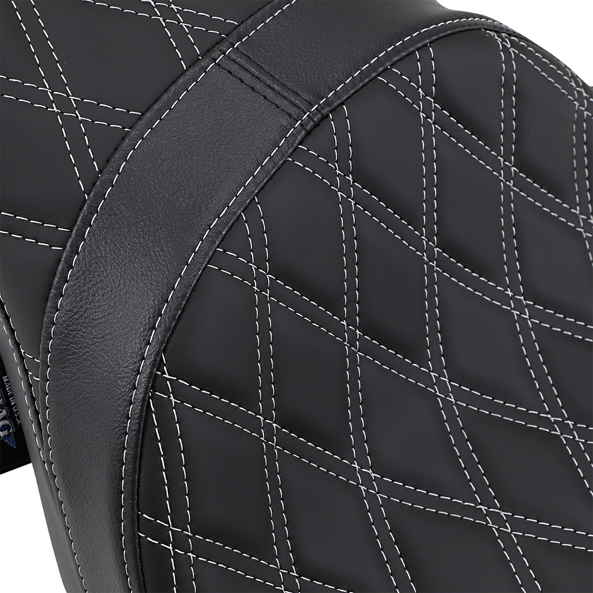 Drag Specialties Predator 2-Up Seat – Double Diamond – Silver Stitching – FL '08-'23 – view 2