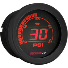 HD-02P | Medidor de presión de aceite | para Harley-Davidson® | Plata + Negro