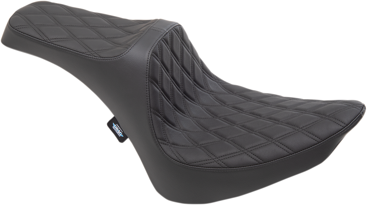 Drag Specialties Predator III Seat – Double Diamond – Black Stitching – FXST/FLST '84-'99