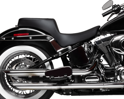 Drag Specialties Performance Predator 2-Up Seat – Solar Leather – Smooth – FL '00-'17 – view 3