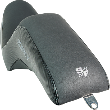Slyfox Drifter Seat – Gray Logo – Black Vinyl – Smooth – FXR '82-'00 – view 2