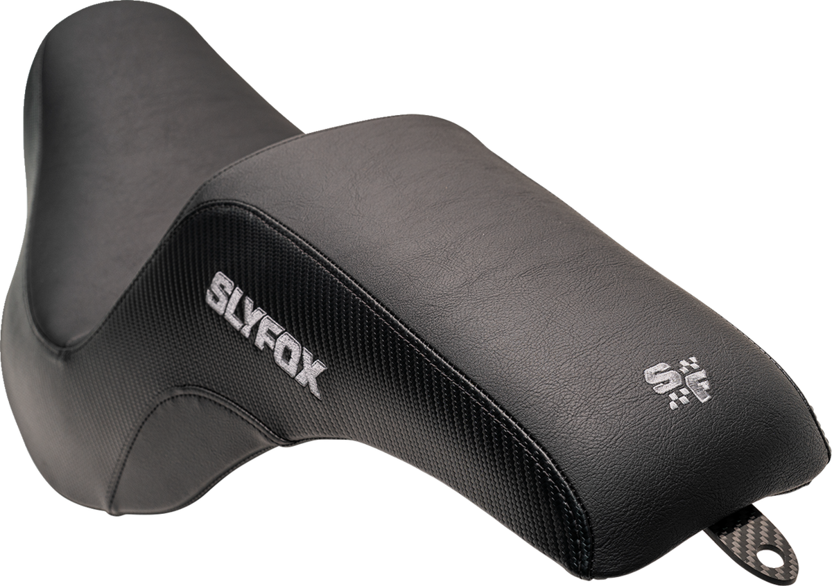 Slyfox Lowrider Drifter Seat – Gray Logo – Smooth Vinyl – Carbon Fiber – FXLR/FLSB '18-'24 – view 5